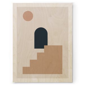 Plywood Print Vanerijuliste Geometria 06 30x40cm